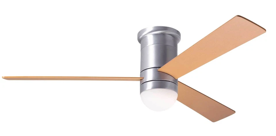 Ventilador de techo de montaje empotrado Modern Fan Company Cirrus DC aluminio cepillado 50" Foto 1 de 1