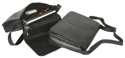 BOLSO MENSAJERO CLÁSICO DE CUERO DE VACA DE GRANO COMPLETO - Winn International Foto 1 de 2