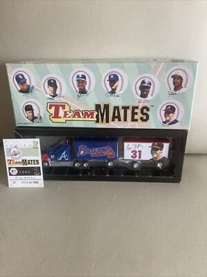 1997 GREG MADDUX ATLANTA BRAVES  DOUBLE TANDEM TRAILER LE 1000 MATCHBOX/WRC - Image 1 of 4