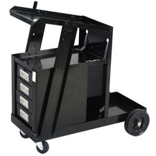 4 Drawer Cabinet Welder Welding Cart Plasma Cutter Mig Tig Arc Storage Tanks