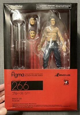 figma Max Factory X Masaki Apsy Action Figure Series 266 BRUCE LEE Figure SEALED - Image 1 of 4