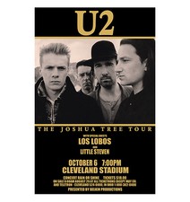 U2 1987 Cleveland Concert Poster