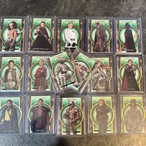 2022 Topps Star Wars Masterwork 16 Card Lot Green Parallel - No Dupes! - Picture 1 of 21