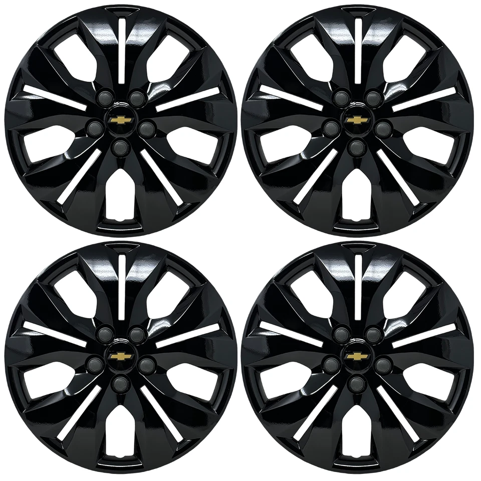 Hubcap Set for Chevrolet Cruze 2012-2016 - OEM 16-in Custom Gloss Black 3294 - Image 1 of 4