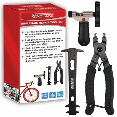 Kit de herramientas de reparación de cadena de bicicleta GADLANE 2 en 1 alicates rompedores herramienta de desgaste - Imagen 1 de 4