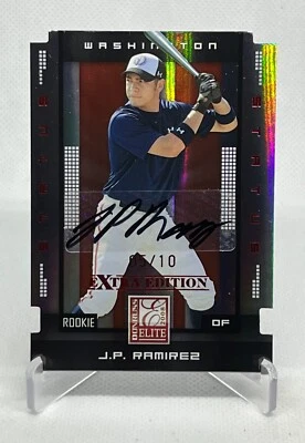 JP Ramirez 2008 Donruss Elite Extra Gold SP Rookie RC Auto /10 ( Cubs ) - Image 1 of 2