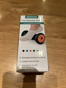 BESKAR Foot Massage Roller for Relief Plantar Fasciitis, Carbon Black New - Picture 1 of 2