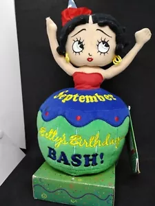 New With Tag Betty Boop Birthday Bash September push Doll Toy Cupcake NWT - Picture 1 of 7