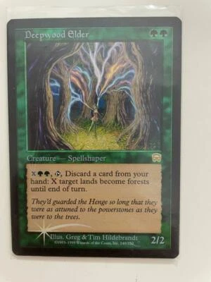 MTG FOIL MERCADIAN MASQUES DEEPWOOD ELDER NM- MAGIC THE GATHERING RARE CREATURE - Image 1 of 4