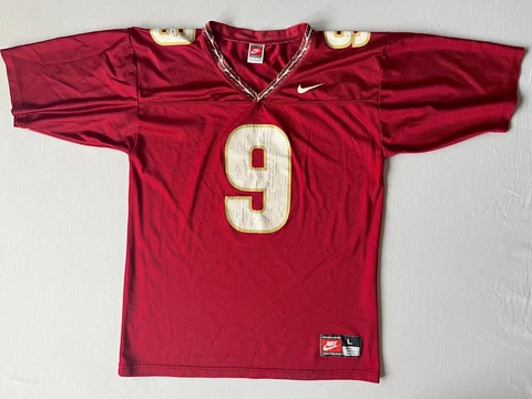 VTG Nike Florida State FSU Seminoles Sz L Football Jersey Peter Warrick #9 USA Cover