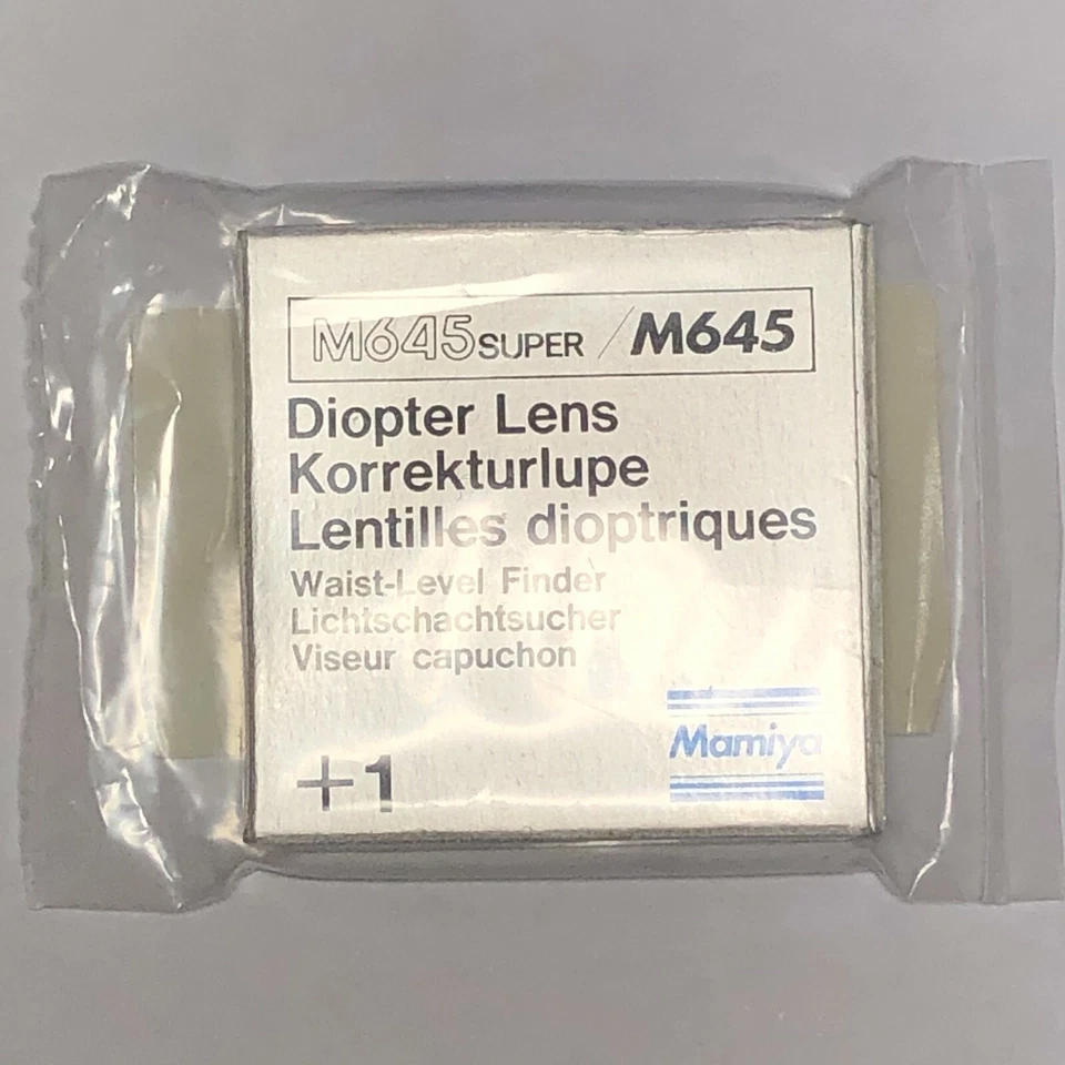 【UNUSED】 MAMIYA Diopter Lens +1 M645 Super Waist Level Finder from JAPAN#28-4 - Image 1 of 1