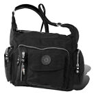 Bag street Women's Purse Shoulder Bag Black Nylon 30x15x22 OTJ204S
