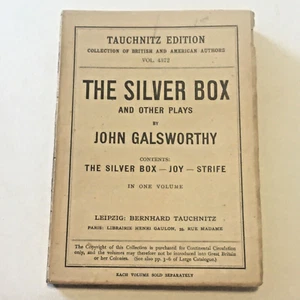The Silver Box by John Galsworthy. 1912, Tauchnitz Edition vol. 4372 - Imagen 1 de 8