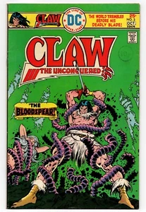 Claw The Unconquered Vol 1 No 3 Oct 1975 (VFN-) (7.5) DC, Bronze Age - Picture 1 of 2