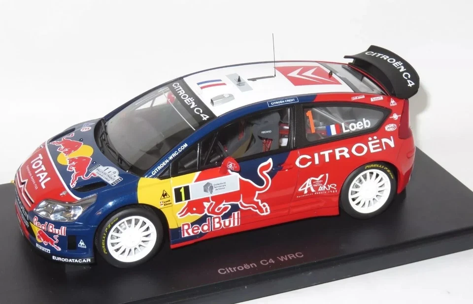 1/18 CITROEN C4 WRC #1 WINNER RALLY DE FRANCE 2008 LOEB ELENA AUTOART 80839 RARE - Immagine 1 di 1