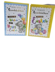 Biglietto Pasqua Fantastico Nipoti 8"" X 6"" Biglietto Pasqua per Nipoti 48820 - Foto 1 di 5