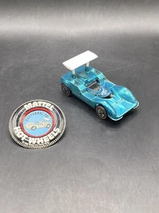 Hot Wheels Redlines Chaparral 2G HK Aqua See Windshield Vintage w Button Toy - Picture 1 of 8
