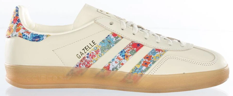Size 6.5 - Liberty London x adidas Gazelle Indoor Floral Embroidery - Off White W