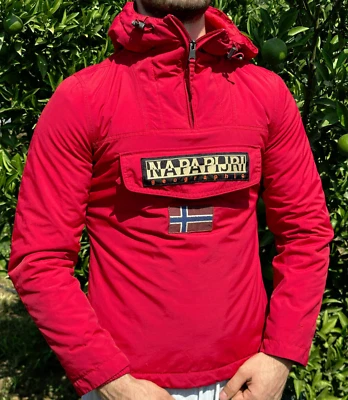 Chaqueta cortavientos Skidoo Napapijri costuras grabadas metálica bombardero con capucha talla Xs Foto 1 de 4