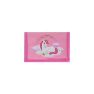Kinder Geld Beutel Börse Schule Einhorn Unicorn Klettverschluss Portemonnaie neu - Bild 1 von 2