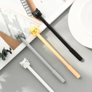 4-12pc Black White Cats Kitten Ballpoint Gel Pens Kids Party Gift Bag Fillers - Picture 1 of 7