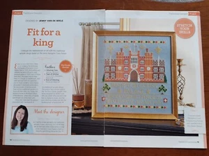 Fit For A King traditionelles Sampler Kreuzstichmuster - nur Muster - Bild 1 von 10