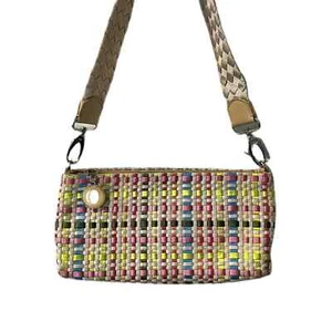 THE SAK Pastel Ribbon Woven Clutch Crossbody Bag NWOT - Picture 1 of 6