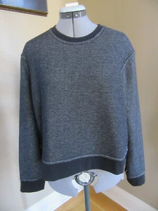 NWT T by Alexander Wang French Terry Crewneck Black Sweatshirt Size L - Picture 1 of 5