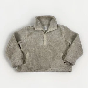 Rip Curl Womens L Jacket Jumper Fleece Beige 1/4 press stud Pullover etc ond - Picture 1 of 4