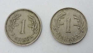 Finland 1 Markka 1932 and 1940 - Picture 1 of 2