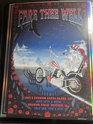 Pôster Fare The Well Thank Dead # 3239/5000 Taylor Swope - Imagem 1 de 4