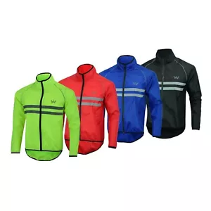 Mens Cycling Jacket High Visibility Waterproof Running Top Rain Coat S to 2XL - Picture 1 of 20