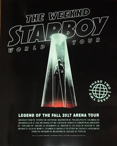 Starboy The Weeknd World Tour Concert 24x30!!Poster The Legend Of The Fall 2017 - Picture 1 of 1