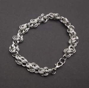 Double Cloud Cover 20-gauge Handmade Chainmaille Bracelet - Picture 1 of 5