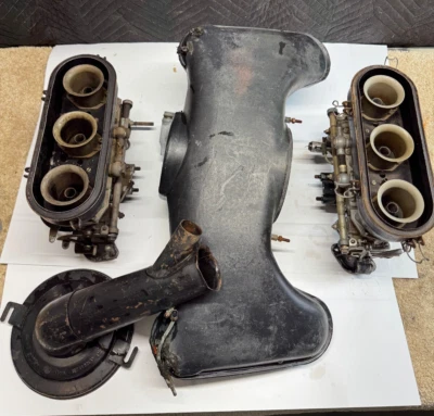 Juego de carburadores Porsche 911 Zenith 40 TIN con colectores y conjunto de filtro de aire Foto 1 de 4