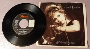 Cindy Lauper All Through The Night/Witness by Portrait Records 45rpm 7" Vinyl - Picture 1 of 2