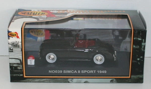 NOSTALGIE 1/43 SCALE - N0039 SIMCA 8 SPORT - BLACK - 1949 - Image 1 of 1