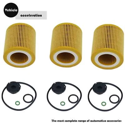 Kit de 3 filtros de aceite de motor para BMW F20 F30 F10125i 220i 328i 520i N20 N26 EE. UU. Foto 1 de 4