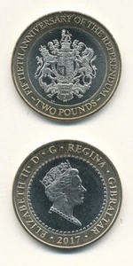 Gibraltar - 2 Pounds 2017 UNC comm. Lemberg-Zp - Picture 1 of 1