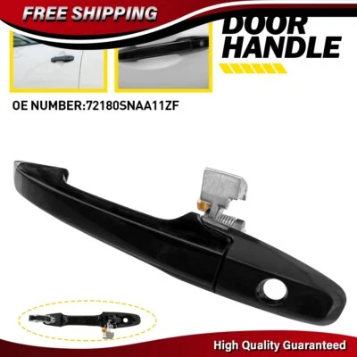 Manija de puerta exterior exterior conductor delantero izquierdo para Honda Civic 2006-2011 negro Foto 1 de 4