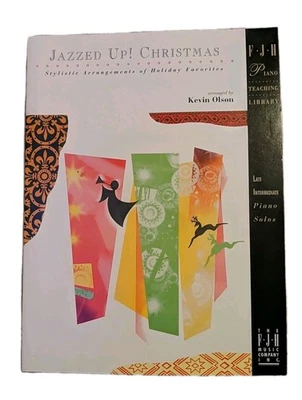 Jazzed Up! Christmas Piano Sheet Music Book Holiday Favorites  2000 Kevin Olson - Image 1 of 4