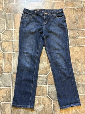 Simply Vera Vera Wang Capri Denim Jeans Womens 6 Blue Jeans Mid-Rise Pants - Image 1 of 4