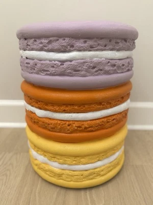 Macaroon Purple/Orange/Yellow Stool 18.5 in Fun Home Decor Viral Tiktok Furnitur - Image 1 of 4