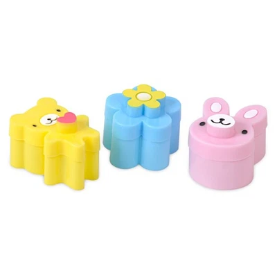 3X Sandwich Brot Kuchen Schimmel Ausstechform Toast Schneider Blumen Bär Cutter - Bild 1 von 4