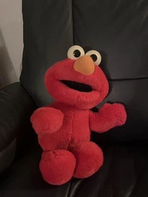 Vintage 1995 Tyco Sesame Street Tickle Me Elmo Plush Talking Doll Tested & Works - Image 1 of 3