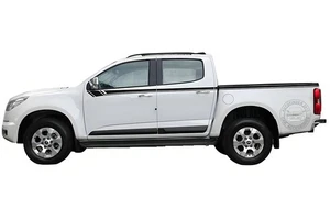 2 PCS Graphics Waist Line Stripe Sticker For Chevrolet Colorado Trunk Side Decal - Picture 1 of 6