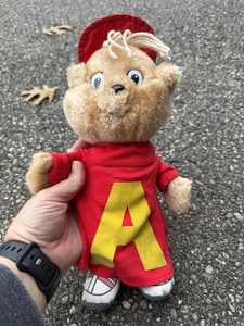 Vintage 1983 Alvin und die Chipmunks Plüschpuppe 11 Zoll Bagdasarian CBS Toys - Bild 1 von 12