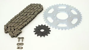 2004 2005 2006 Kawasaki KFX400 Chain & Silver Sprocket 14/40 - Picture 1 of 1