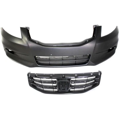Bumper Cover Kit For 2011-2012 Honda Accord Front 2pc Foto 1 de 4