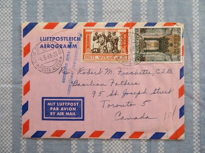 Cubierta del Vaticano a Canadá 1968 Foto 1 de 2